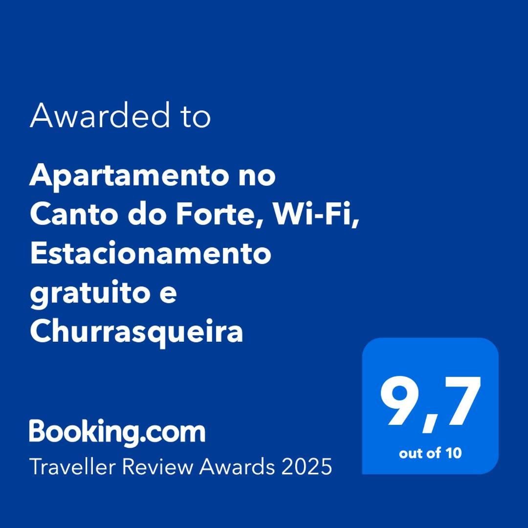 Apartamento No Canto Do Forte, Wi-Fi, Estacionamento Gratuito E Churrasqueira ปรายากรันเด ภายนอก รูปภาพ